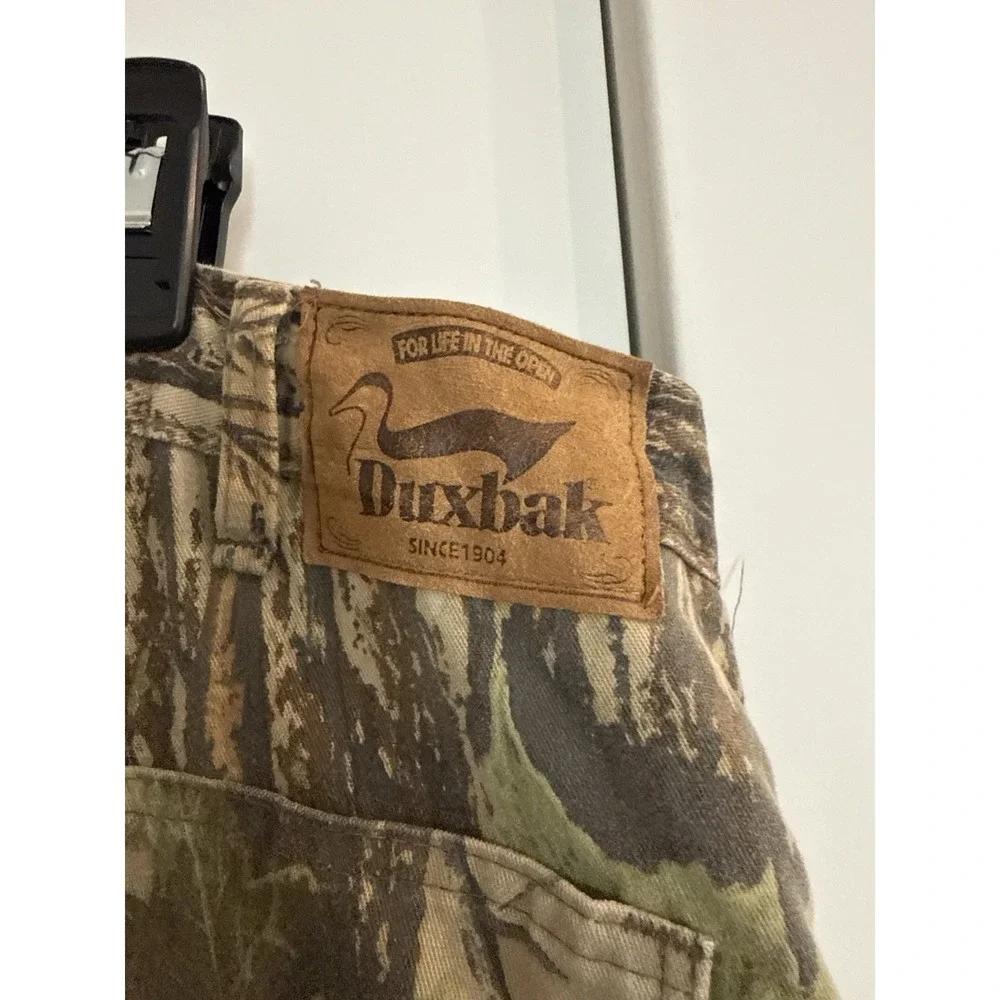 Vintage Duxbak Realtree Camo Insulated Hunting Pants USA Made Mens 36R